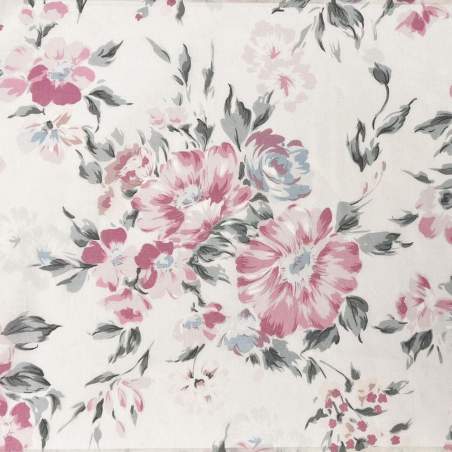 Lecien Natural Elegance, Tessuto Voile con Fiori Rosa Lecien Corporation - 1