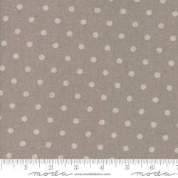 Moda Fabrics Linen Mochi Dot Putty, Tessuto Tortora Misto Lino con Pois Beige Moda Fabrics - 1