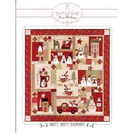 Bunny Hill Designs, Cartamodello del quilt Merry, Merry Snowmen