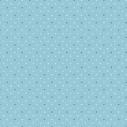 Windham Fabrics, Sky Bud Dot, Tessuto azzurro con dots bianchi e blu Windham Fabrics - 1