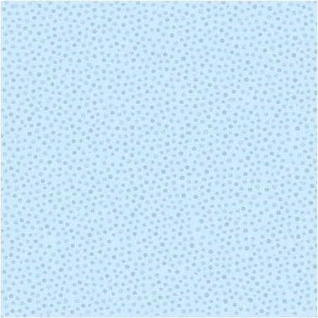 Blue Dots, Susybee Basic Collection, Tessuto azzurro cielo con pois azzurri - 1