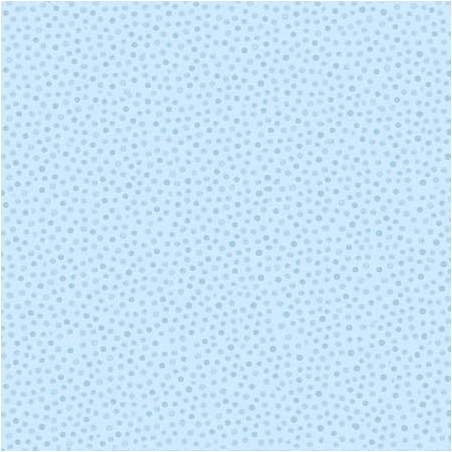 Blue Dots, Susybee Basic Collection, Tessuto azzurro cielo con pois azzurri  - 1