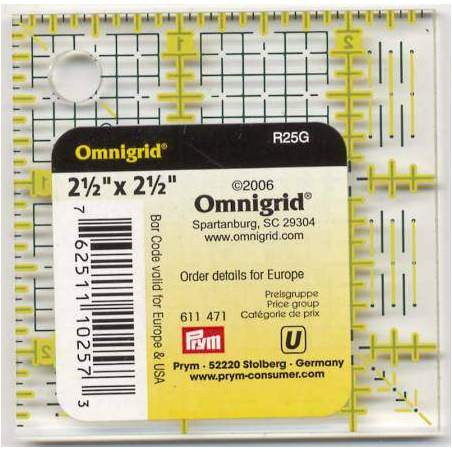 Prym, Squadretta Omnigrip NEON, 2½ x 2½ pollici