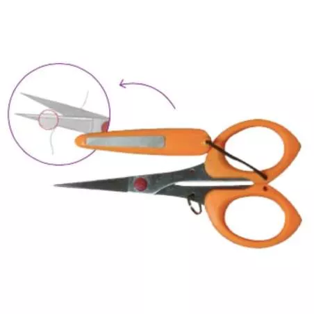 Easy Grip Micro Fine Teeth Scissors, Forbici da Appliqué Microdentate