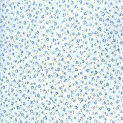 Tessuto azzurro con piccoli fiori azzurri - Sevenberry Flower Sojitz Fashion - 1