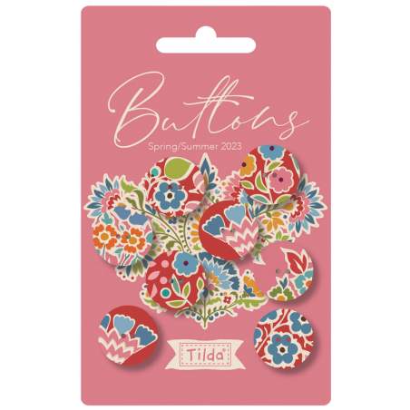 Tilda Pie in the Sky Buttons 0,72 in (18mm) 8 pcs