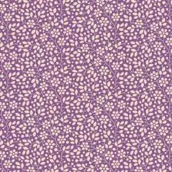 Tilda Pie in the Sky Cloudpie Grape- Tessuto Viola con Piccoli Fiorellini Panna