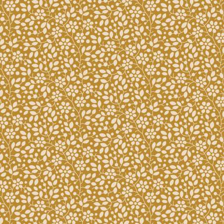 Tilda Pie in the Sky Cloudpie Mustard- Tessuto Giallo Mostarda con Piccoli Fiorellini Panna Tilda Fabrics - 1