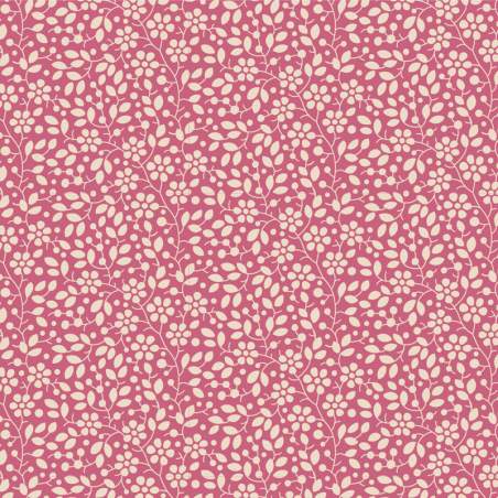 Tilda Pie in the Sky Cloudpie Pink- Tessuto Rosa Confetto con Piccoli Fiorellini Panna Tilda Fabrics - 1