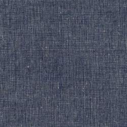 Robert Kaufman, Tessuto Misto Cotone e Lino Tinto in Filo Blu