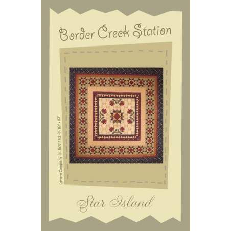 Star Island di Border Creek Station - Cartamodello Quilt Patchwork 82 x 82 pollici Border Creek Station - 1