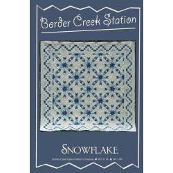 Snowflake di Border Creek Station - Cartamodello Quilt Patchwork 82 x 82 pollici