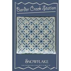 Snowflake di Border Creek Station - Cartamodello Quilt Patchwork 82 x 82 pollici Border Creek Station - 1