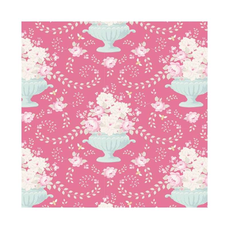 Tilda 110 Happy Campers Flowerbees Rose Tilda Fabrics - 1 Tilda 110 Happy Campers Flowerbees Rose Tilda Fabrics - 1