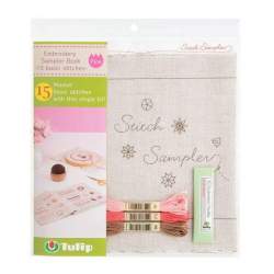 Tulip - Kit da Ricamo Sampler Book Rosa Tulip - 1