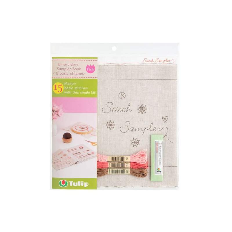 Tulip - Kit da Ricamo Sampler Book Rosa Tulip - 1 Tulip - Kit da Ricamo Sampler Book Rosa Tulip - 1