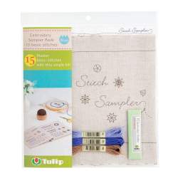 Tulip - Kit da Ricamo Sampler Book Azzurro Pervinca Tulip - 1