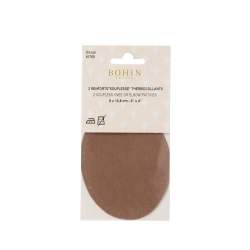 Bohin, Toppe Termoadesive Ovali Scamosciate 8 x 10,5 cm, Beige Bohin - 2