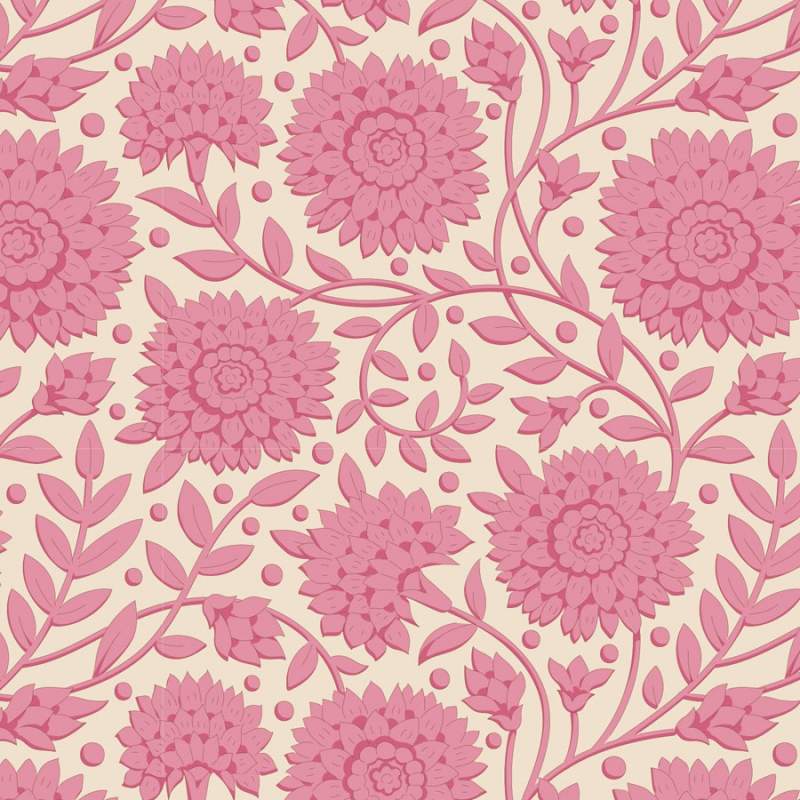 Tilda Windy Days Aella Pink, Tessuto Panna con Fiori Rosa Tilda Fabrics - 1 Tilda Windy Days Aella Pink, Tessuto Panna con Fiori Rosa Tilda Fabrics - 1