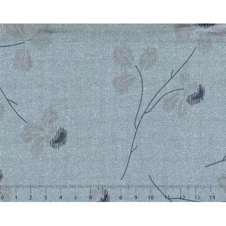 26th Centenary Collection by Yoko Saito, Tessuto Azzurro con Rami e Fiori Sojitz Fashion - 1
