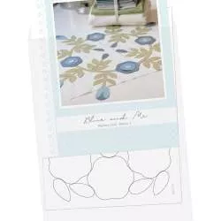 Blue and Me - Mystery Quilt 2023 - Carta Wash Away Prestampata Blocco 01