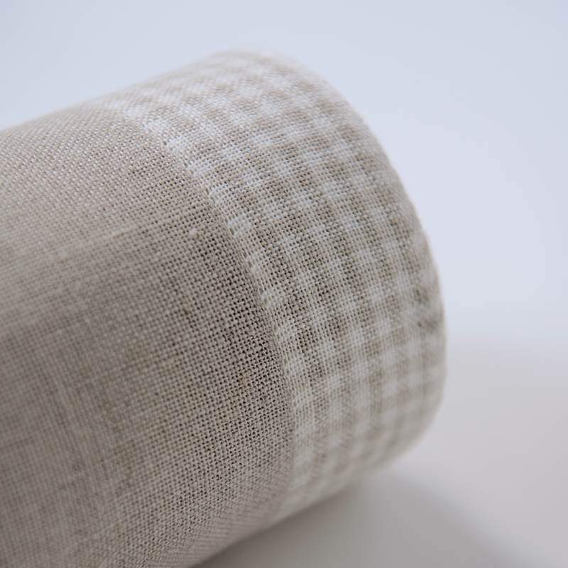 Vaupel &Heilenbeck, Banda Ecru con Striscia e Quadretti Bianchi 3065/200 Vaupel & Heilenbeck - 1