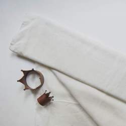 Tessuto Bisso 100% Lino Bianco - h 180 cm