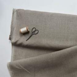 Tessuto di lino alto 150 cm beige greggio Roberta De Marchi - 1