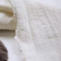 Tessuto 100% Lino Bianco - h 150 cm