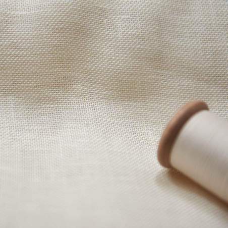 Tessuto 100% Lino Bianco - h 150 cm