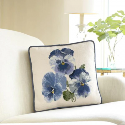Elizabeth Bradley, Blooms, PANSIES - 16x16 pollici