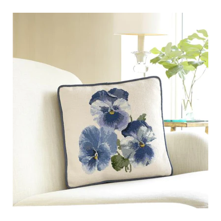 Elizabeth Bradley, Blooms, PANSIES - 16x16 pollici