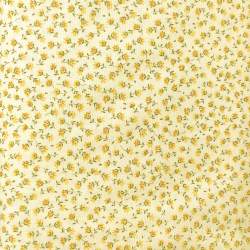 Tessuto giallo chiaro con piccoli fiori gialli - Sevenberry Flower Sojitz Fashion - 1