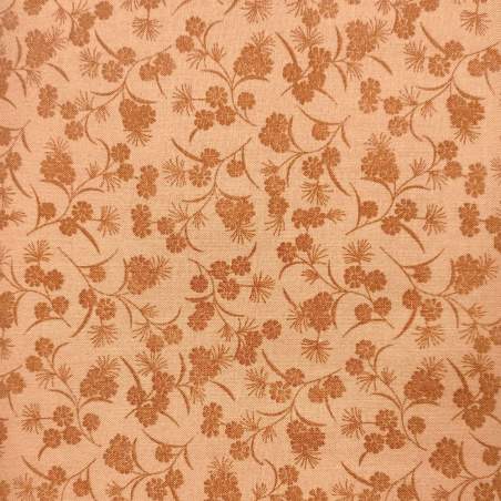 Makover UK The Hewley Studio - Tessuto marrone bruciato con fiori