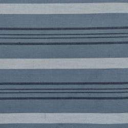 Classic Wovens, Tessuto Giapponese Blu a righe chiare e scure Marcus Fabrics - 1