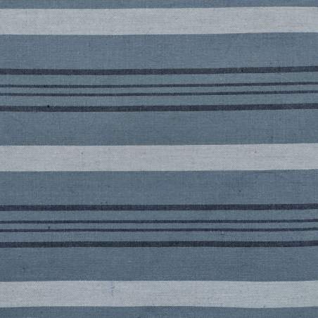 Classic Wovens, Tessuto Giapponese Blu a righe chiare e scure Marcus Fabrics - 1