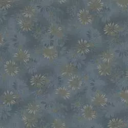 Centenary 28th di Yoko Saito, Tessuto giapponese azzurro con margherite Sojitz Fashion - 1