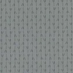 Centenary 28th di Yoko Saito, Tessuto giapponese grigio chiaro con foglie stilizzate Sojitz Fashion - 1