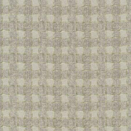 Centenary 28th di Yoko Saito, Tessuto giapponese grigio verde a quadretti