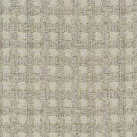 Centenary 28th di Yoko Saito, Tessuto giapponese grigio verde a quadretti Sojitz Fashion - 1