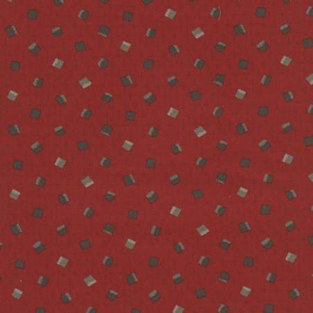 Centenary 28th di Yoko Saito, Tessuto giapponese rosso con quadratini e crocette