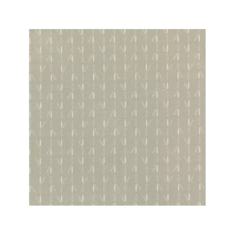 Centenary 28th di Yoko Saito, Tessuto giapponese tortora con foglie stilizzate Sojitz Fashion - 1