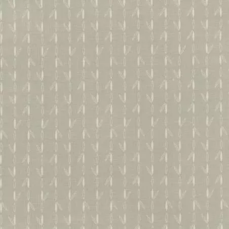 Centenary 28th di Yoko Saito, Tessuto giapponese tortora con foglie stilizzate Sojitz Fashion - 1