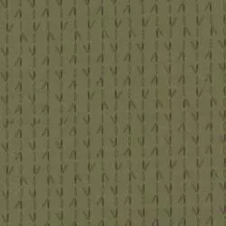 Centenary 28th di Yoko Saito, Tessuto giapponese verde con foglie stilizzate Sojitz Fashion - 1