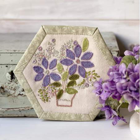 Esagono 07 Fiori in Vaso - Cartamodello PDF C’era una volta l’Esagono