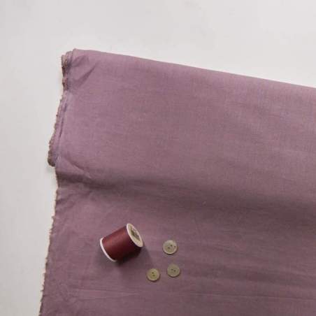 Tessuto Misto Lino/Cotone colore Viola - h 150 cm