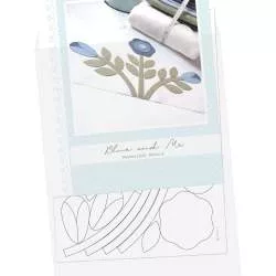 Blue and Me - Mystery Quilt 2023 - Carta Wash Away Prestampata Blocco 03