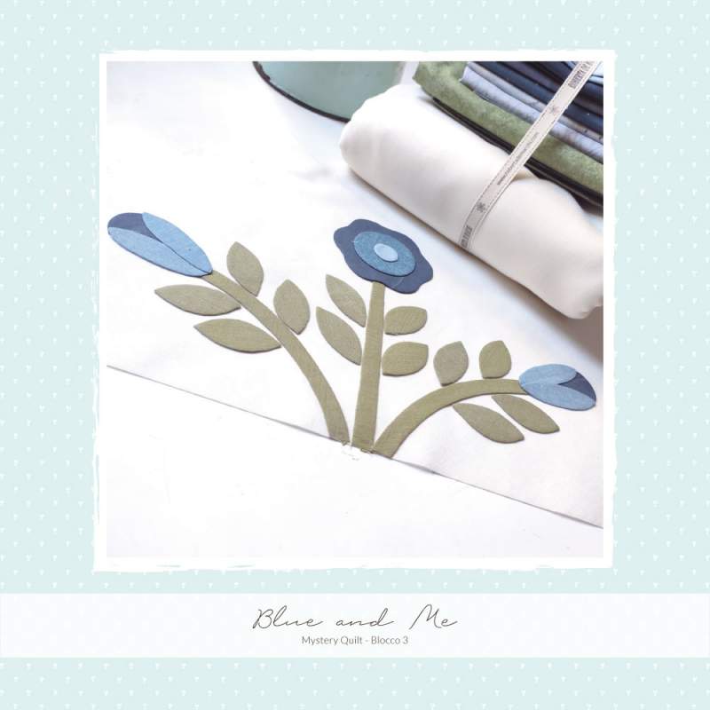 Blue and Me - Mystery Quilt 2023 - Cartamodello PDF Blocco 03 Roberta De Marchi - 1 Blue and Me - Mystery Quilt 2023 - Cartamodello PDF Blocco 03 Roberta De Marchi - 1