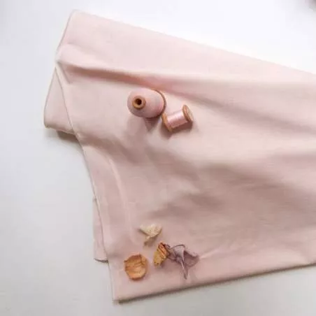 Tessuto 100% Lino Rosa alto 145 cm - Stof