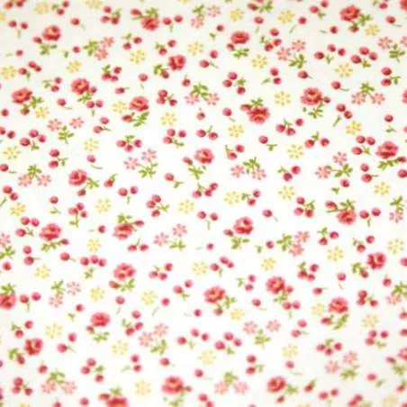 Tessuto con Fiori e Boccioli Fucsia - Sevenberry